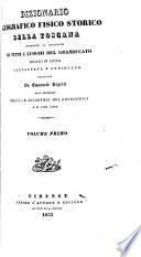 Dizionario geografico, fisico, storico della Toscana