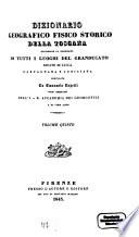 Dizionario geografico fisico storico della Toscana
