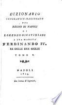 Dizionario geografico-ragionato del Regno di Napoli