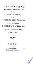 Dizionario geografico-ragionato del regno di Napoli