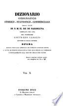 Dizionario geografico-storico-statistico-commerciale degli stati del Redi Sardegna (etc.)