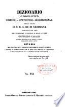 Dizionario geografico-storico-statistico-commerciale degli stati di S. M. il re di Sardegna