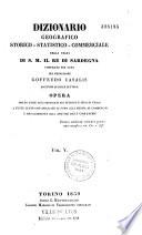 Dizionario geografico-storico-statistico-commerciale degli stati di S. M. il re di Sardegna