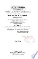 Dizionario geografico-storico-statistico-commerciale degli stati di S. M. il re di Sardegna