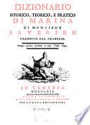 Dizionario Istorico, Teorico, E Pratico Di Marina