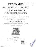 Dizionario italiano, ed inglese di Giuseppe Baretti