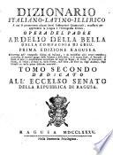 Dizionario Italiano-Latino-Illirico