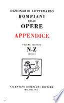 Dizionario letterario Bompiani delle opere [e dei personaggi di tutti i tempi e di tutte le letterature]