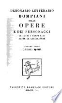 Dizionario letterario Bompiani delle opere e dei personaggi di tutti i tempi e di tutte le letterature