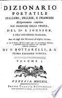 Dizionario portatile italiano, inglese, e francese