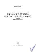 Dizionario storico dei cognomi in Lucania