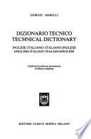 Dizionario tecnico, inglese-italiano/italiano-inglese