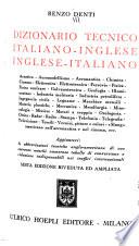 Dizionario tecnico italiano-inglese, inglese-italiano ...