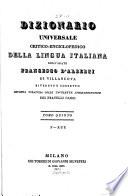 Dizionario universale critico-enciclopedico della lingua Italiana