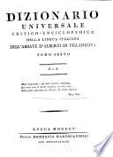 Dizionario Universale Critico, Enciclopedico Della Lingua Italiana