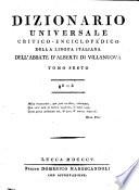 Dizionario universale critico enciclopedico della lingua italiana