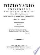Dizionario Universale Critico, Enciclopedico Della Lingua Italiana