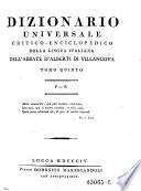 Dizionario Universale Critico, Enciclopedico Della Lingua Italiana