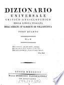 Dizionario Universale Critico, Enciclopedico Della Lingua Italiana