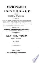 Dizionario universale della lingua italiana ... ; preceduto da una esposizione grammaticale ragionata della lingua italiana