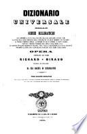 Dizionario universale delle scienze ecclesiastiche che comprende la storia della religione ... opera compilata dai padri Richard e Giraud