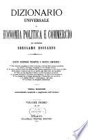 Dizionario universale di economia politica e commercio