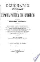 Dizionario universale di economia politica e di commercio
