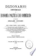 Dizionario universale di economia politica e di commercio
