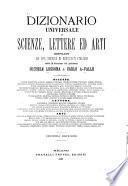 Dizionario universale di scienze, lettere ed arti