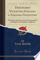 Dizionario Vicentino-Italiano e Italiano-Vicentino