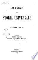 Document alla Storia Universale di Cesare Cantu