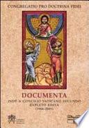 Documenta inde a Concilio Vaticano Secundo expleto edita (1966-2005)