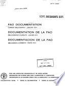 Documentación de la FAO.