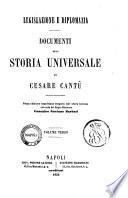 Documenti alla storia universale di Cesare Cantu