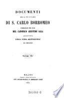 Documenti circa la vita e le gesta di San Carlo Borromeo