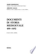 Documenti di storia medioevale, 400-1492