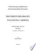 Documenti diplomatici italiani sull'Armenia: 1o Settembre-31 Dicembre 1895