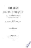 Documenti e scritti autentici lasciati