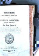 Documenti inediti circa la voluta ribellione di F. Tommaso Campanella