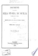 Documenti per servire alla storia di Sicilia