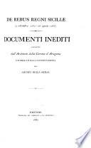 Documenti per servire alla storia di Sicilia
