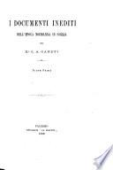 Documenti per servire alla storia di Sicilia
