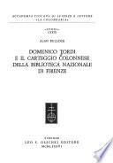 Domenico Tordi e il carteggio colonnese della Biblioteca nazionale di Firenze