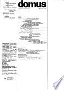 Domus, monthly review of architecture interiors design art