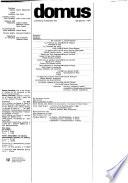 Domus, monthly review of architecture interiors design art