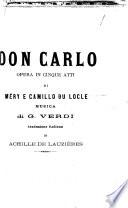 Don Carlo opera in cinque atti