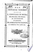 Don Giovanni Tenorio, ossia, Il convitato di pietra