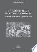 Don Lorenzo Milani da S. Donato a Barbiana