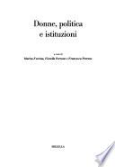 Donne, politica e istituzioni