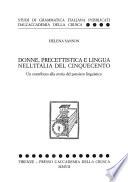 Donne, precettistica e lingua nell'Italia del Cinquecento